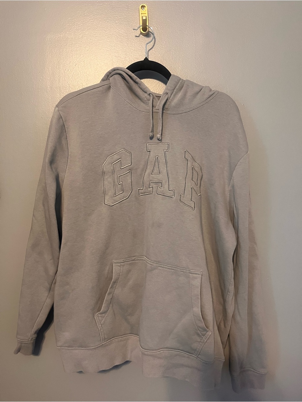 GAP Men's Pullover Hoodie - Light Taupe